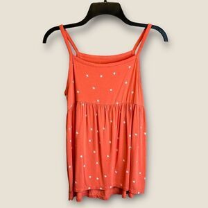 5 for $25🔥Old Navy Coral Pink Polka Dot Tank Top Tunic Shirt Girls XL (14)